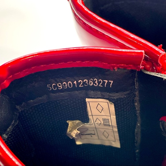 Dunnes Red Patten Vegan Leather Boots Kids - Picture 4 of 8